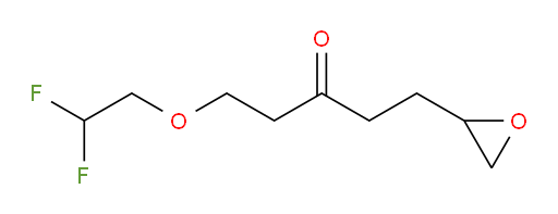 1-(2,2-difluoroethoxy)-5-(oxiran-2-yl)pentan-3-one