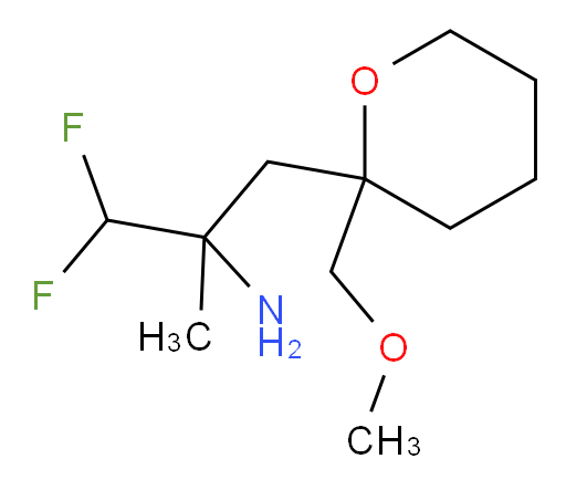 1,1-difluoro-3-(2-(methoxymethyl)tetrahydro-2H-pyran-2-yl)-2-methylpropan-2-amine