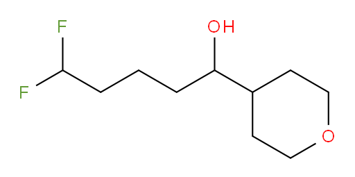 5,5-difluoro-1-(tetrahydro-2H-pyran-4-yl)pentan-1-ol