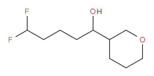 5,5-difluoro-1-(tetrahydro-2H-pyran-3-yl)pentan-1-ol