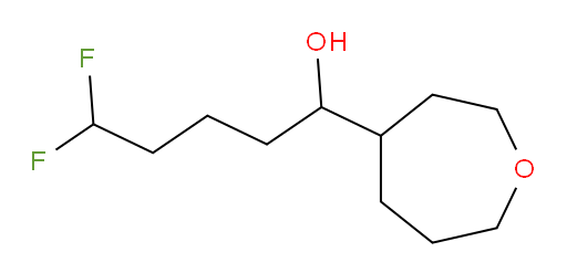 5,5-difluoro-1-(oxepan-4-yl)pentan-1-ol