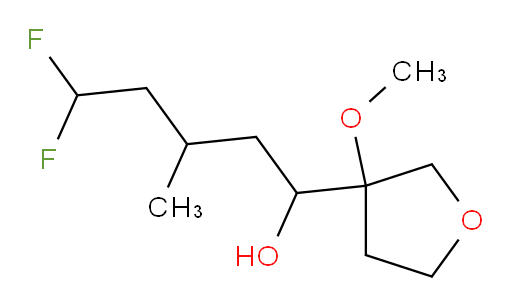 5,5-difluoro-1-(3-methoxytetrahydrofuran-3-yl)-3-methylpentan-1-ol