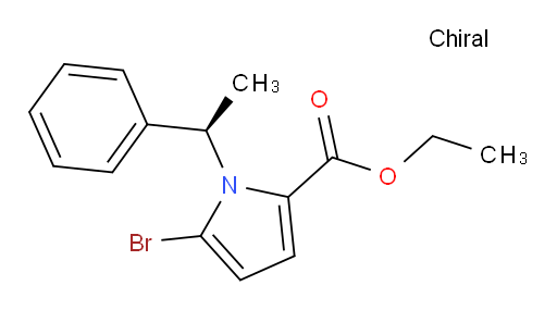 (R)-ethyl 5-bromo-1-(1-phenylethyl)-1H-pyrrole-2-carboxylate