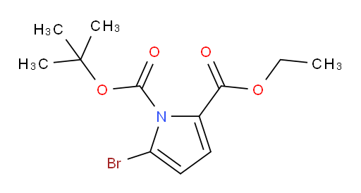 1-tert-butyl 2-ethyl 5-bromo-1H-pyrrole-1,2-dicarboxylate