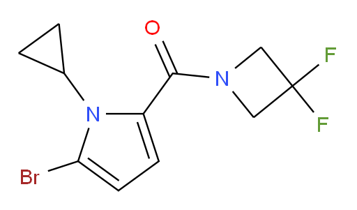 (5-bromo-1-cyclopropyl-1H-pyrrol-2-yl)(3,3-difluoroazetidin-1-yl)methanone