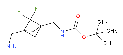 tert-Butyl ((3-(aminomethyl)-2,2-difluorobicyclo[1.1.1]pentan-1-yl)methyl)carbamate