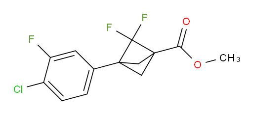 Methyl 3-(3-fluoro-4-chlorophenyl)-2,2-difluorobicyclo[1.1.1]pentane-1-carboxylate