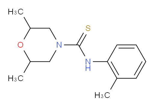 2,6-Dimethyl-N-(2-methylphenyl)-4-morpholinecarbothioamide (ACI)