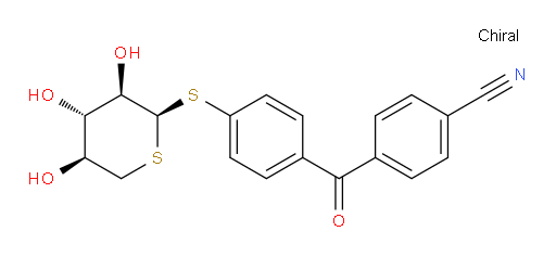 4-[4-[(5-Thio-α-D-xylopyranosyl)thio]benzoyl]benzonitrile (ACI)
