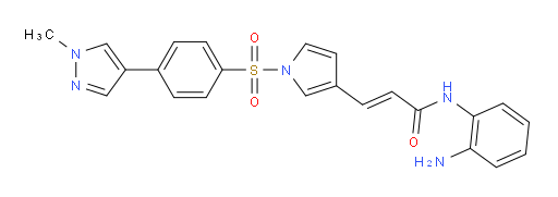 (2E)-N-(2-Aminophenyl)-3-[1-[[4-(1-methyl-1H-pyrazol-4-yl)phenyl]sulfonyl]-1H-pyrrol-3-yl]-2-propenamide (ACI)