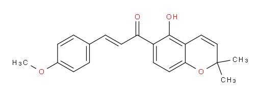 (2E)-1-(5-Hydroxy-2,2-dimethyl-2H-1-benzopyran-6-yl)-3-(4-methoxyphenyl)-2-propen-1-one (ACI)
