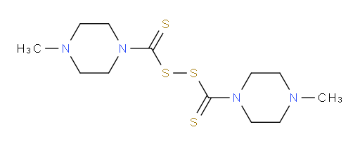 1,1′-(Dithiodicarbonothioyl)bis[4-methylpiperazine] (ACI)