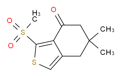 6,7-Dihydro-6,6-dimethyl-3-(methylsulfonyl)benzo[c]thiophen-4(5H)-one (ACI)