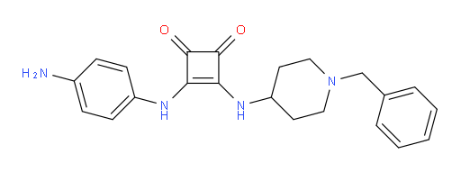 3-Cyclobutene-1,2-dione, 3-[(4-aminophenyl)amino]-4-[[1-(phenylmethyl)-4-piperidinyl]amino]- (ACI)