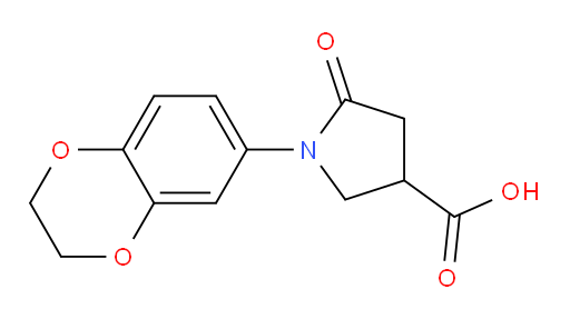 3-Pyrrolidinecarboxylic acid, 1-(2,3-dihydro-1,4-benzodioxin-6-yl)-5-oxo- (9CI, ACI)