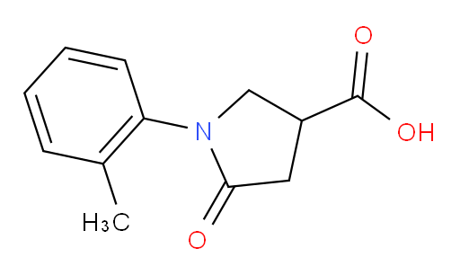 1-(2-Methylphenyl)-5-oxo-3-pyrrolidinecarboxylic acid (ACI)