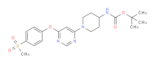 1,1-Dimethylethyl N-[1-[6-[4-(methylsulfonyl)phenoxy]-4-pyrimidinyl]-4-piperidinyl]carbamate (ACI)