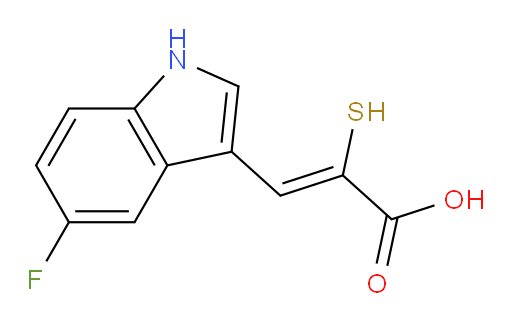 3-(5-Fluoro-1H-indol-3-yl)-2-mercapto-2-propenoic acid (ACI)