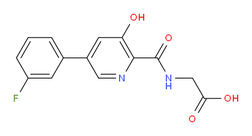 N-[[5-(3-Fluorophenyl)-3-hydroxy-2-pyridinyl]carbonyl]glycine (ACI)