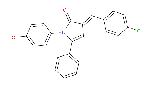 3-[(4-Chlorophenyl)methylene]-1,3-dihydro-1-(4-hydroxyphenyl)-5-phenyl-2H-pyrrol-2-one (ACI)