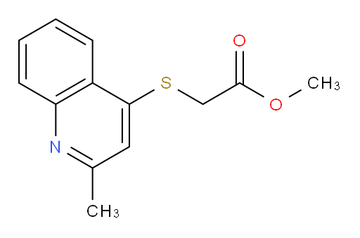 Methyl 2-[(2-methyl-4-quinolinyl)thio]acetate (ACI)