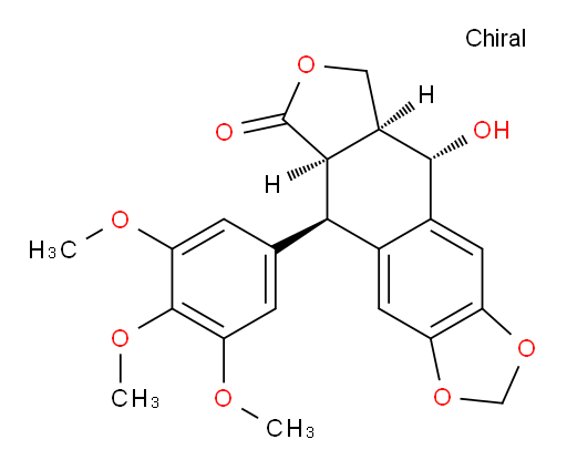 (5R,5aR,8aS,9S)-5,8,8a,9-Tetrahydro-9-hydroxy-5-(3,4,5-trimethoxyphenyl)furo[3′,4′:6,7]naphtho[2,3-d]-1,3-dioxol-6(5aH)-one (ACI)