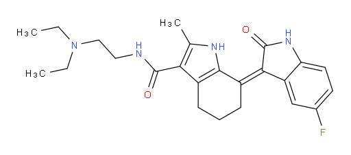 (7Z)-N-[2-(Diethylamino)ethyl]-7-(5-fluoro-1,2-dihydro-2-oxo-3H-indol-3-ylidene)-4,5,6,7-tetrahydro-2-methyl-1H-indole-3-carboxamide (ACI)