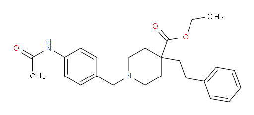 Ethyl 1-[[4-(acetylamino)phenyl]methyl]-4-(2-phenylethyl)-4-piperidinecarboxylate (ACI)