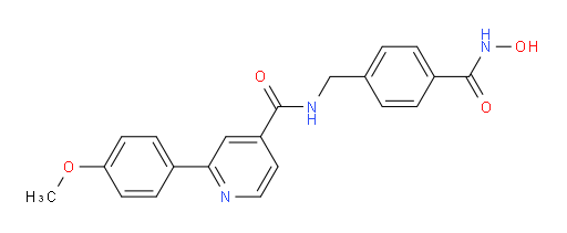 N-[[4-[(Hydroxyamino)carbonyl]phenyl]methyl]-2-(4-methoxyphenyl)-4-pyridinecarboxamide (ACI)