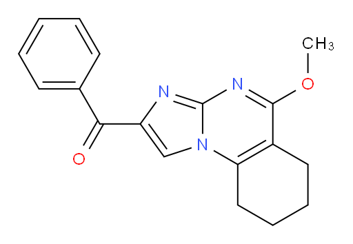 Phenyl(6,7,8,9-tetrahydro-5-methoxyimidazo[1,2-a]quinazolin-2-yl)methanone (ACI)