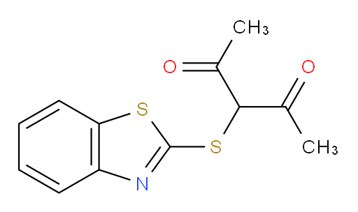 3-(2-Benzothiazolylthio)-2,4-pentanedione (ACI)