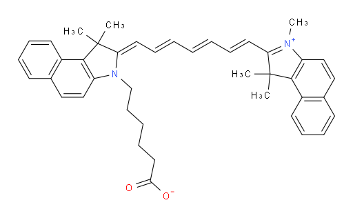 1H-Benz[e]indolium, 2-[7-[3-(5-carboxypentyl)-1,3-dihydro-1,1-dimethyl-2H-benz[e]indol-2-ylidene]-1,3,5-heptatrien-1-yl]-1,1,3-trimethyl-, inner salt (ACI)