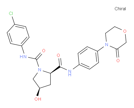 (2R,4R)-N1-(4-Chlorophenyl)-4-hydroxy-N2-[4-(3-oxo-4-morpholinyl)phenyl]-1,2-pyrrolidinedicarboxamide (ACI)