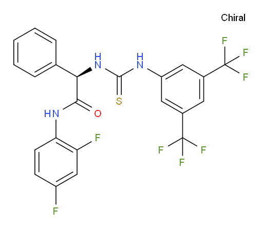 (R)-2-(3-(3,5-bis(trifluoromethyl)phenyl)thioureido)-N-(2,4-difluorophenyl)-2-phenylacetamide