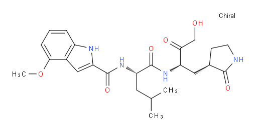 N-((S)-1-(((S)-4-hydroxy-3-oxo-1-((S)-2-oxopyrrolidin-3-yl)butan-2-yl)amino)-4-methyl-1-oxopentan-2-yl)-4-methoxy-1H-indole-2-carboxamide