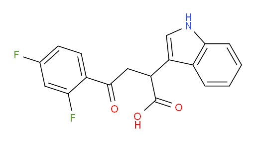 4-(2,4-difluorophenyl)-2-(1H-indol-3-yl)-4-oxobutanoic acid
