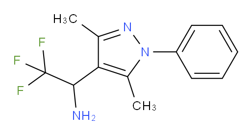 1-(3,5-dimethyl-1-phenyl-1H-pyrazol-4-yl)-2,2,2-trifluoroethan-1-amine