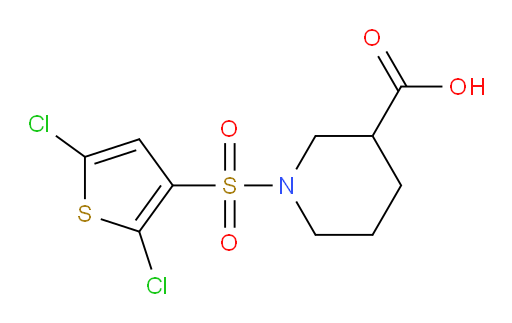 1-[(2,5-dichlorothiophen-3-yl)sulfonyl]piperidine-3-carboxylic acid