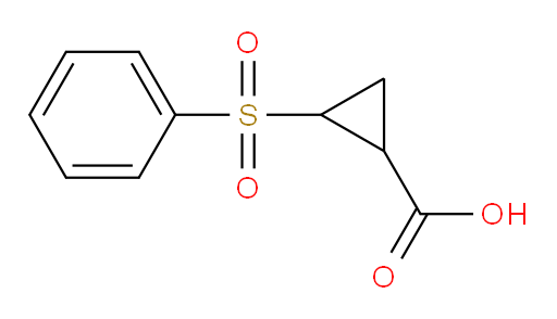 2-(benzenesulfonyl)cyclopropane-1-carboxylic acid