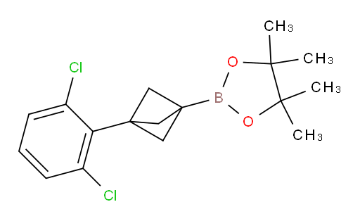 2-[3-(2,6-dichlorophenyl)bicyclo[1.1.1]pentan-1-yl]-4,4,5,5-tetramethyl-1,3,2-dioxaborolane