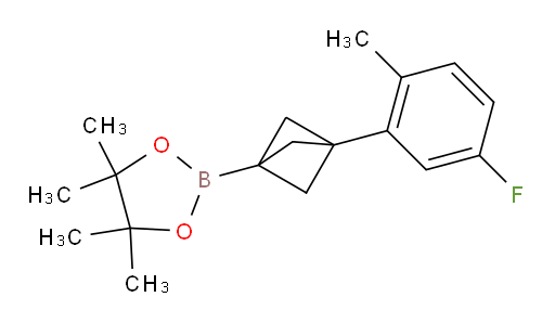 2-[3-(5-fluoro-2-methylphenyl)bicyclo[1.1.1]pentan-1-yl]-4,4,5,5-tetramethyl-1,3,2-dioxaborolane