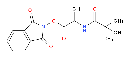1,3-dioxo-2,3-dihydro-1H-isoindol-2-yl 2-(2,2-dimethylpropanamido)propanoate