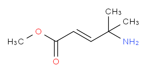 methyl 4-amino-4-methylpent-2-enoate