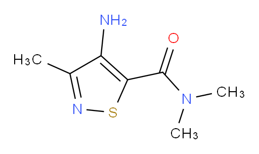 4-amino-N,N,3-trimethyl-1,2-thiazole-5-carboxamide
