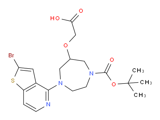 2-[(1-{2-bromothieno[3,2-c]pyridin-4-yl}-4-[(tert-butoxy)carbonyl]-1,4-diazepan-6-yl)oxy]acetic acid