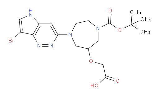 2-[(1-{7-bromo-5H-pyrrolo[3,2-c]pyridazin-3-yl}-4-[(tert-butoxy)carbonyl]-1,4-diazepan-6-yl)oxy]acetic acid