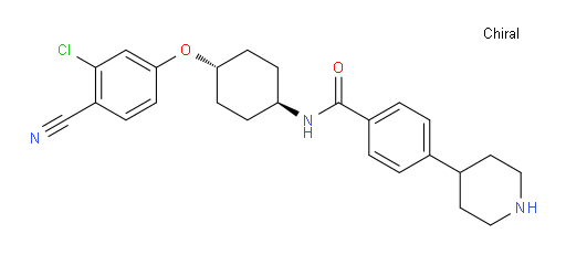 4-(piperidin-4-yl)-N-[(1r,4r)-4-(3-chloro-4-cyanophenoxy)cyclohexyl]benzamide