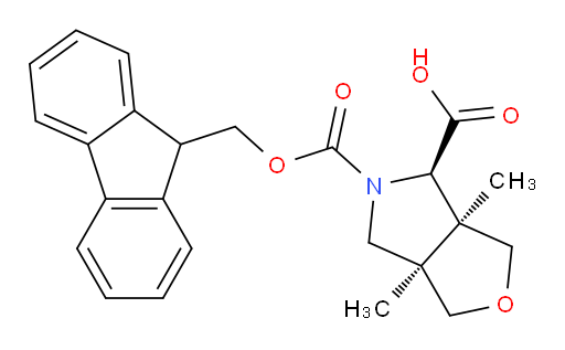rac-(3aR,4S,6aS)-5-{[(9H-fluoren-9-yl)methoxy]carbonyl}-3a,6a-dimethyl-hexahydro-1H-furo[3,4-c]pyrrole-4-carboxylic acid