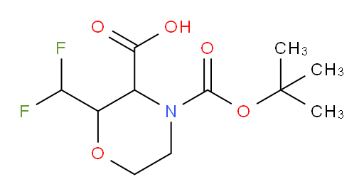 4-[(tert-butoxy)carbonyl]-2-(difluoromethyl)morpholine-3-carboxylic acid