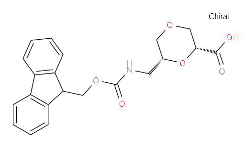 (2R,6R)-6-[({[(9H-fluoren-9-yl)methoxy]carbonyl}amino)methyl]-1,4-dioxane-2-carboxylic acid
